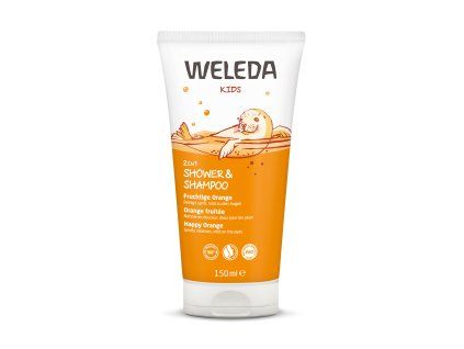 Weleda 2 v 1 sprchový krém a šampon Šťastný pomeranč 150ml