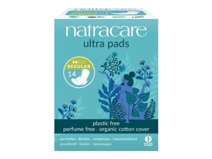 Natracare menstruační vložky ultra regular s křidélky 14 ks