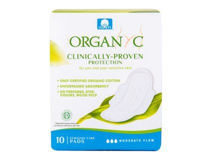 Organyc Menstruační vložky z biobavlny denní  10 ks