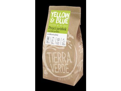 Tierra Verde Prací prášek z mýdlových ořechů na bílé prádlo a látkové pleny